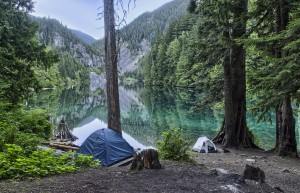 Camping at Lindeman Lake