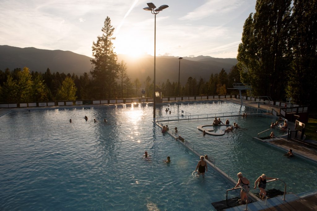 Fairmont Hot Springs Resort hot pools by Destination BC/Kari Medig