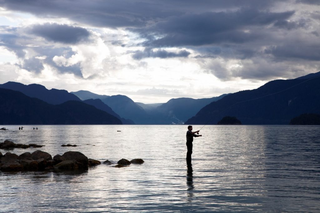 Fly Fishing in Squamish. Photo: Destination BC/Alex Guiry