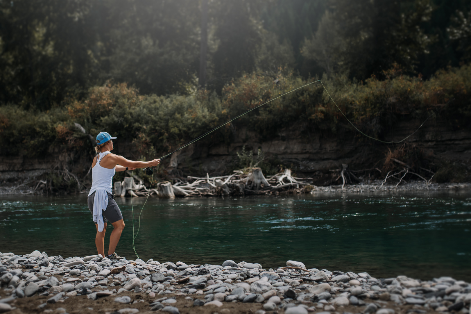 Try Fishing While Camping This Year. Photo: Lacey Pukas for Freshwater Fisheries Society