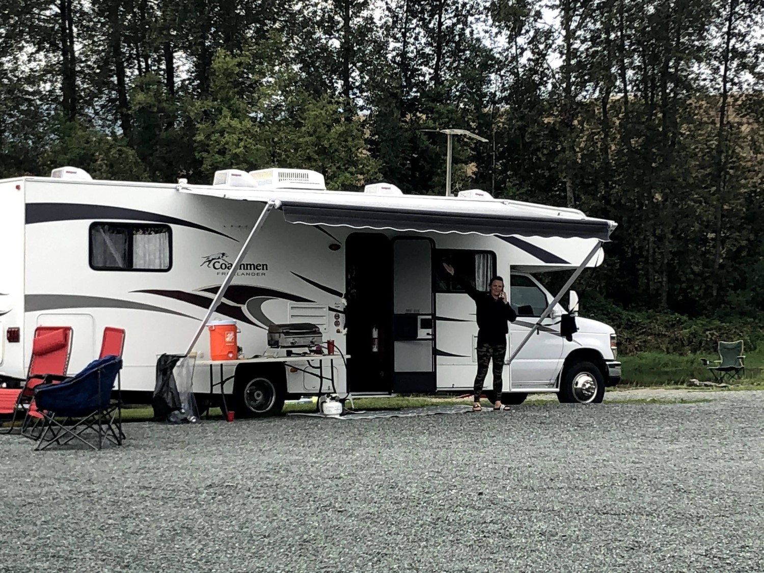 RVing campsite